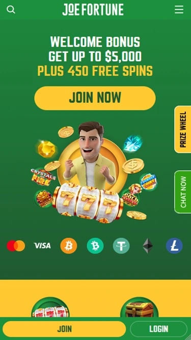 Joe Fortune - Best Neosurf Online Casino 2026